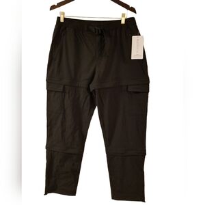 NWT Athleta Women's  Trekkie Convertible  Hike Pant Black Size 14